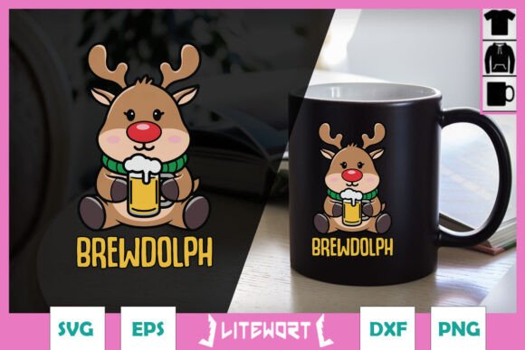 Brewdolph Funny Christmas Reindeer SVG Review
