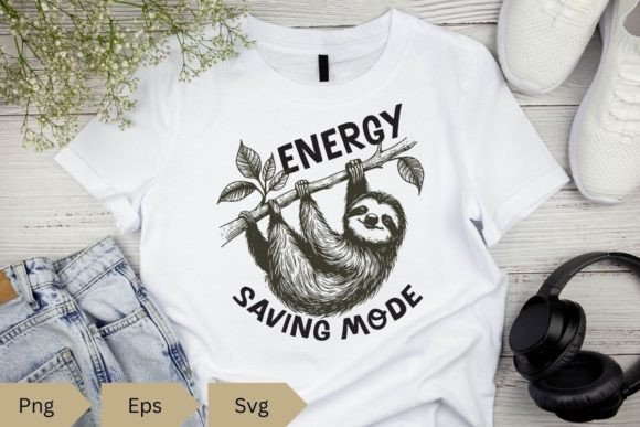 Energy Saving Mode Funny Lazy Sloth Svg Review