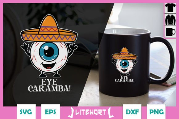 Eye Caramba Funny Mexican Puns SVG Review