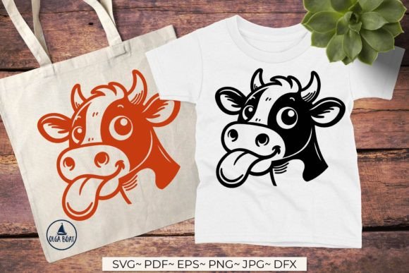 Funny Baby Cow Svg Cow Face Silhouette Review