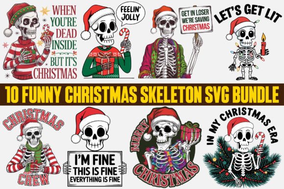 Funny Christmas Skeleton SVG Bundle Review