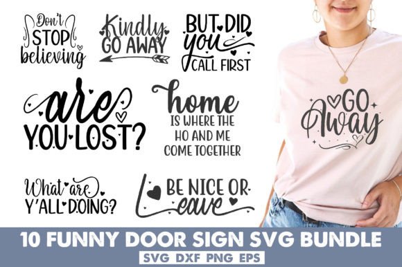 Funny Door Sign SVG Bundle: A Designer Review