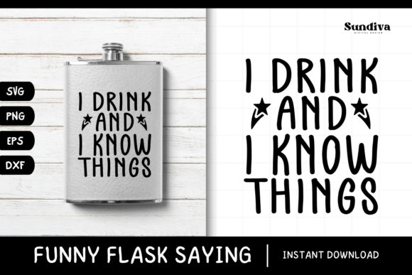 Funny Flask Quotes SVG Alcohol Saying 16 Review