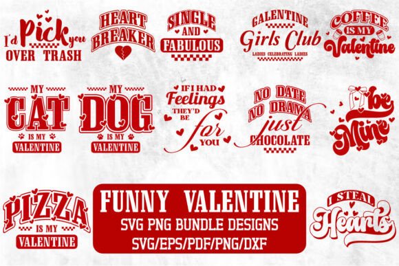 Funny Valentine s Day SVG PNG Bundle Review