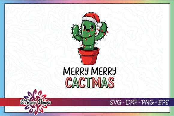 Merry Cactmas Funny Christmas Cactus SVG Review