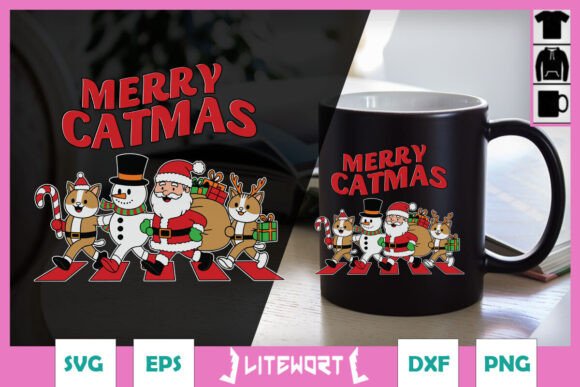 Merry Catmas Funny Cat Christmas SVG Review