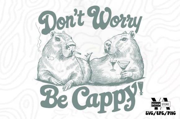Retro Funny Sarcastic Capybara SVG Review
