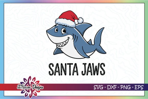 Santa Jaws Funny Shark Christmas SVG Review