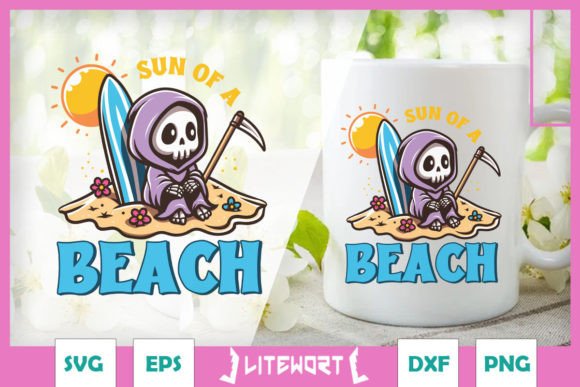Sun of a Beach Funny Grim Reaper SVG Review